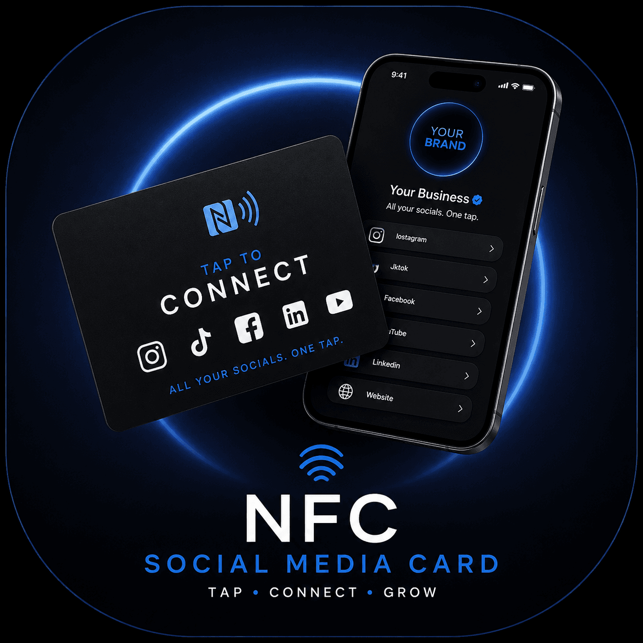 NFC Social Media Card — photo 1